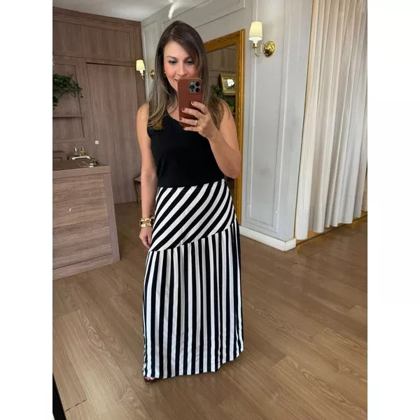 CONJUNTO REGATA E SAIA MALHA IBIZA