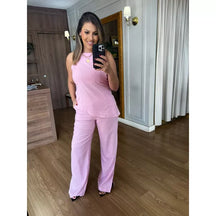 CALÇA VISCO COM FENDA